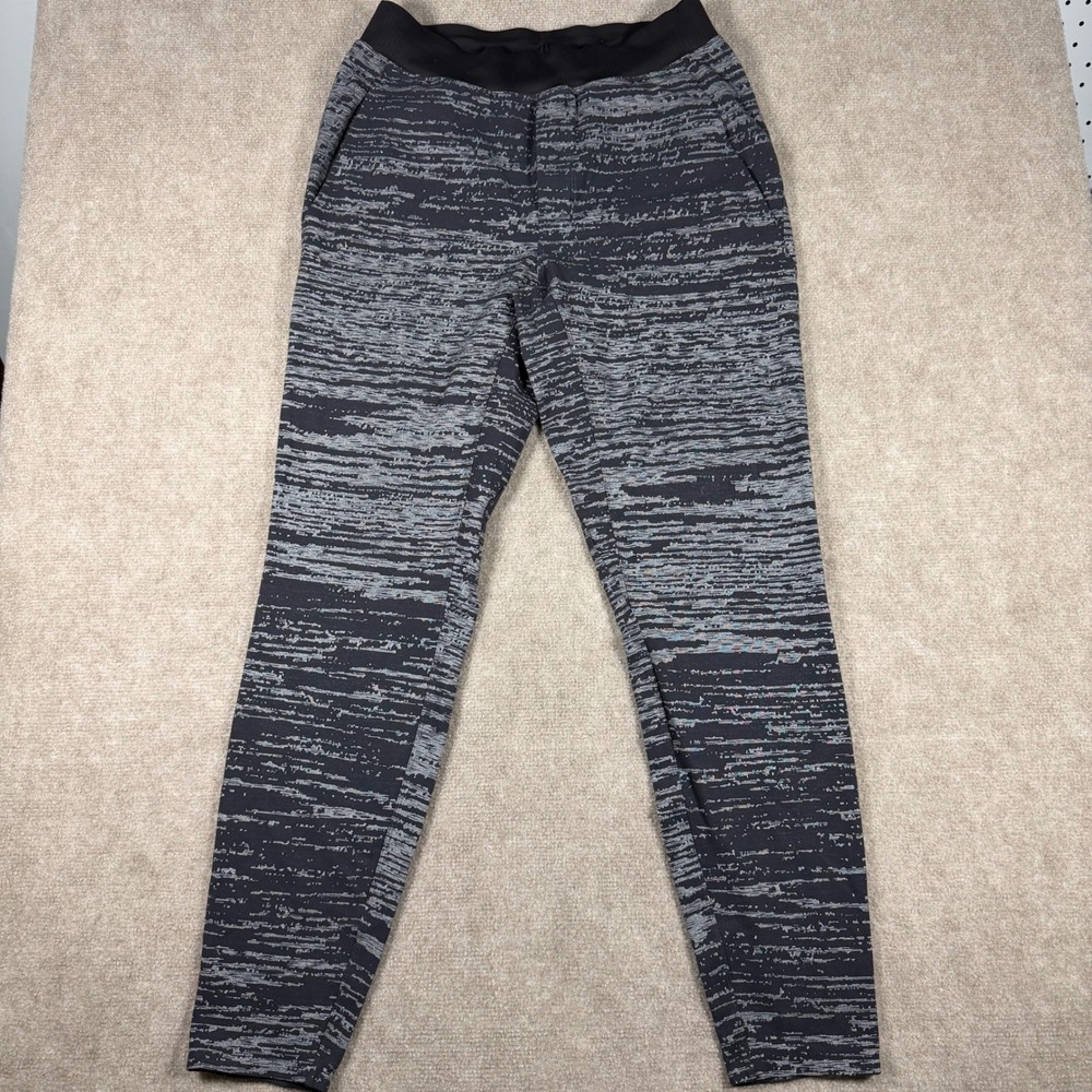Lululemon Men Size Medium Static Print Elastic Waist Joggers Athletic Sweatpants